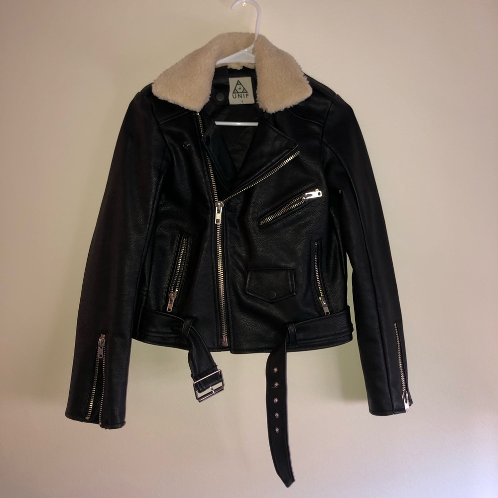 UNIF vegan leather jacket